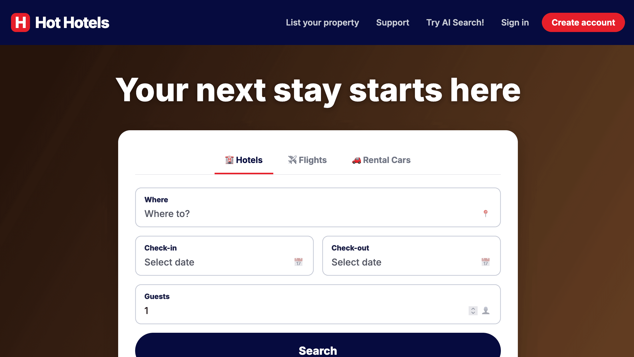 Hot Hotels — Full-Stack Booking Platform